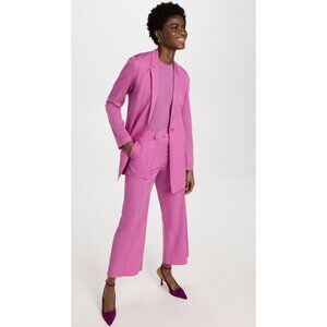 NEW Lapointe Lightweight Wool Tailoring Single Breasted Blazer Orchid Purple